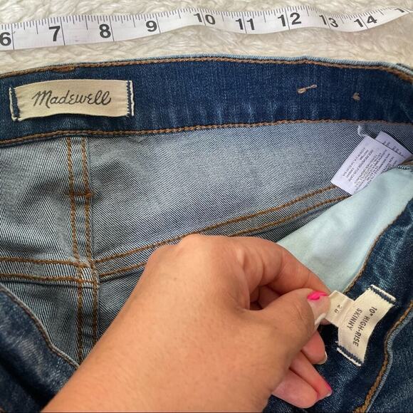 MADEWELL 10" High-Rise Skinny Jeans Wash: Button-Front TENCEL™ Denim Edition - Picture 5 of 10